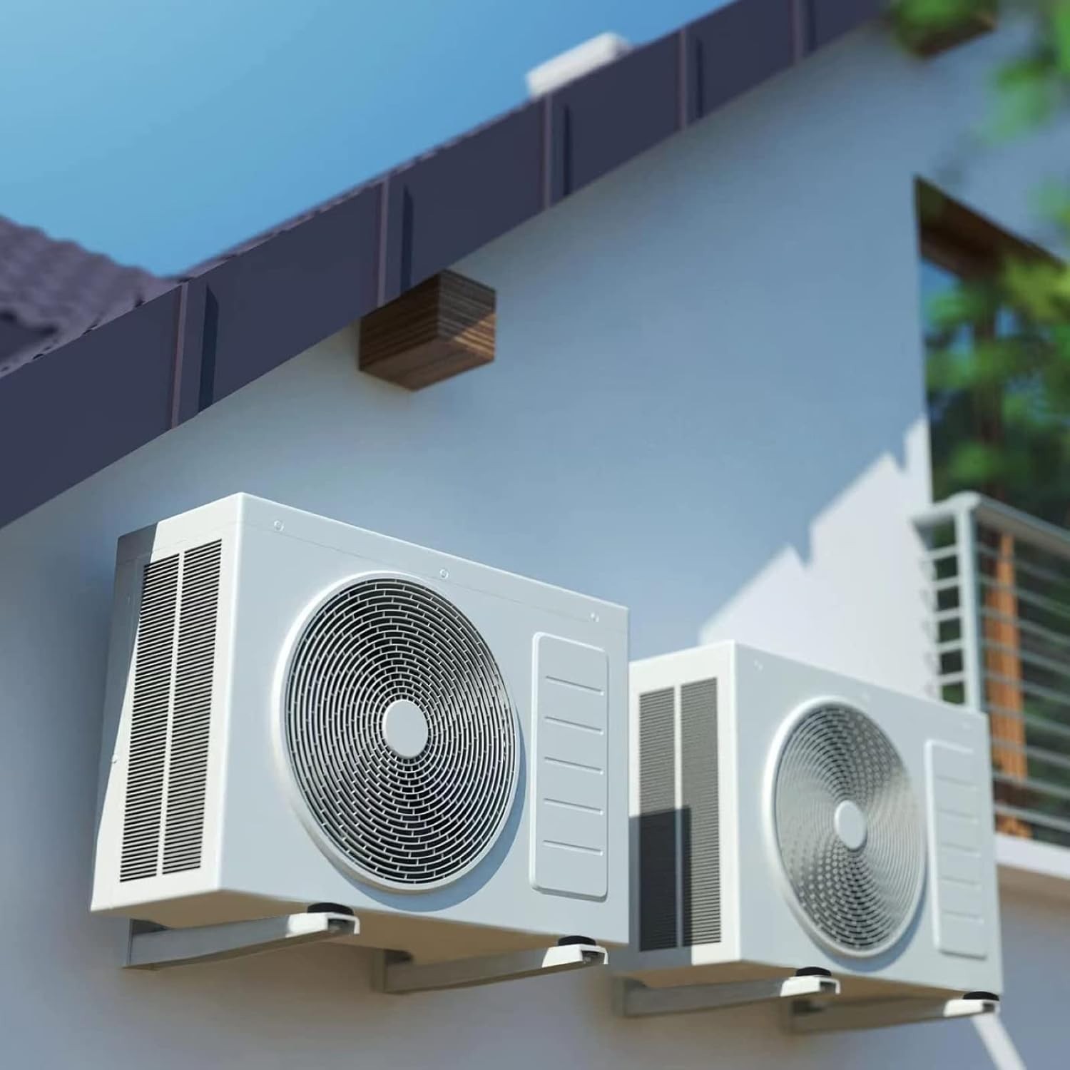 AC Mounting Bracket with Vibration Absorbers for Mini Splits 7000-15000 BTU