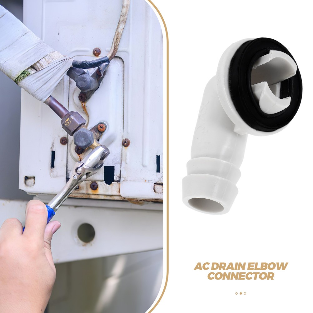 Ac Water Drain Connector Elbow For Air Conditioner Units Leak Proof Abs