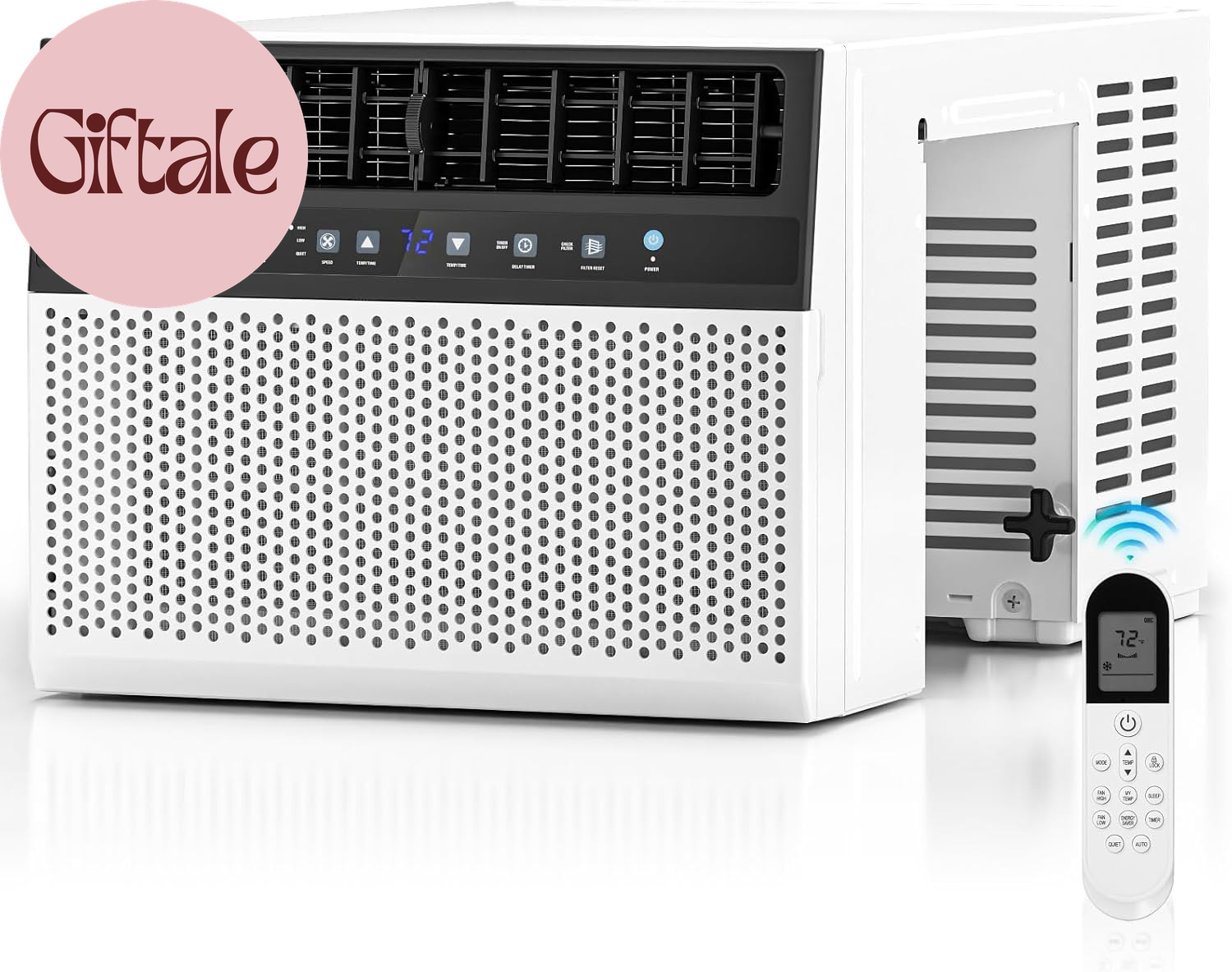 10000 BTU U Shaped Window Air Conditioner Cools up to 450 Sq Ft, 6-In-1 Window A