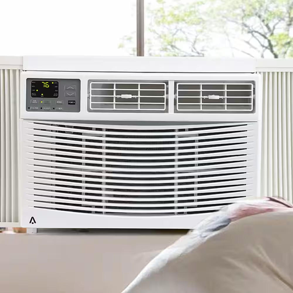 8,000 BTU (DOE) 115 Volts Window Air Conditioner Cools 350 Sq. Ft. with Remote a