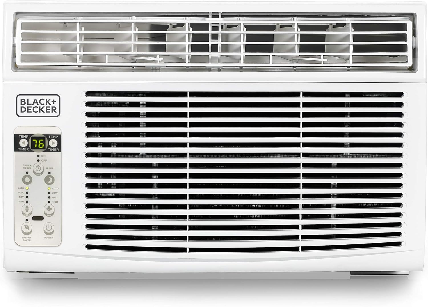 BLACK+DECKER Window Air Conditioner 8000 BTU, AC Window Unit Cools up to 350 Squ