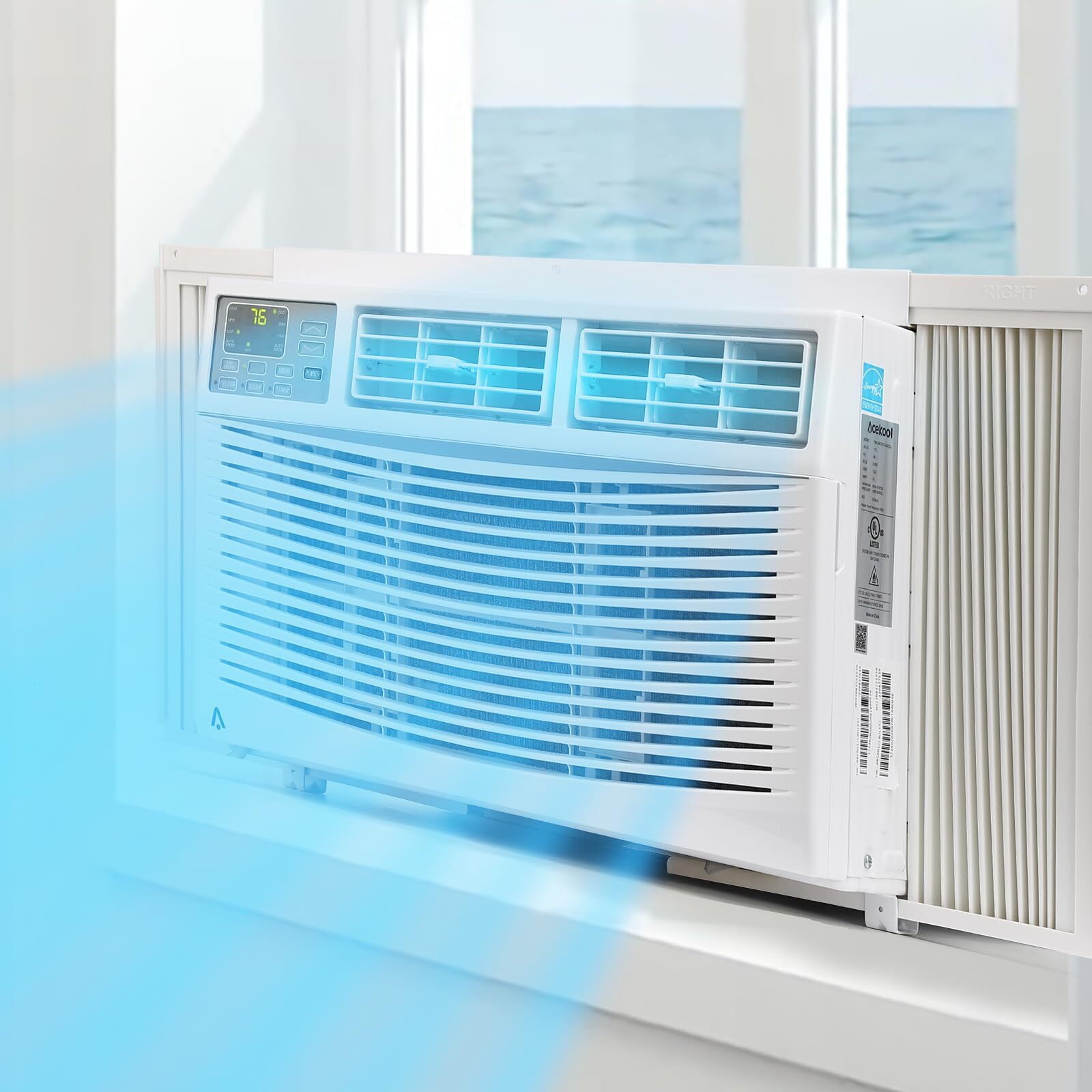 ☑️8000 BTU Smart Window Air Conditioner Window AC Unit with WiFi Remote Control