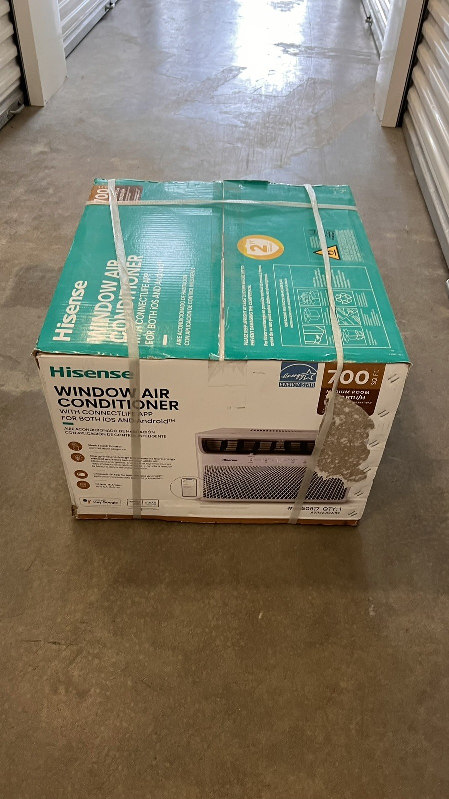 700 SqFt Hisense (14000BTU, 115-Volt) Wi-Fi Window Air Conditioner AW1422CW1W
