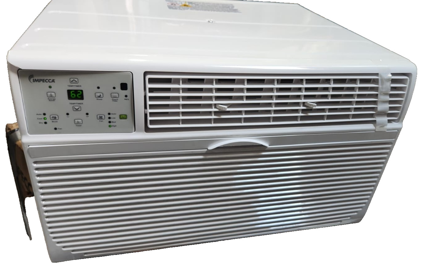 IMPECCA 8,300BTU Through-The-Wall Air Conditioner, Remote, 115V, E-Star#1