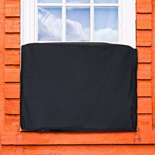 2 Pieces Outside and Indoor Window Air Conditioner Cover Water Resistant