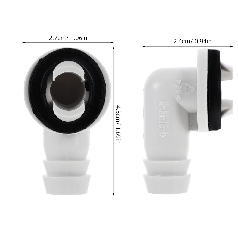 Ac Water Drain Connector Elbow For Air Conditioner Units Leak Proof Abs
