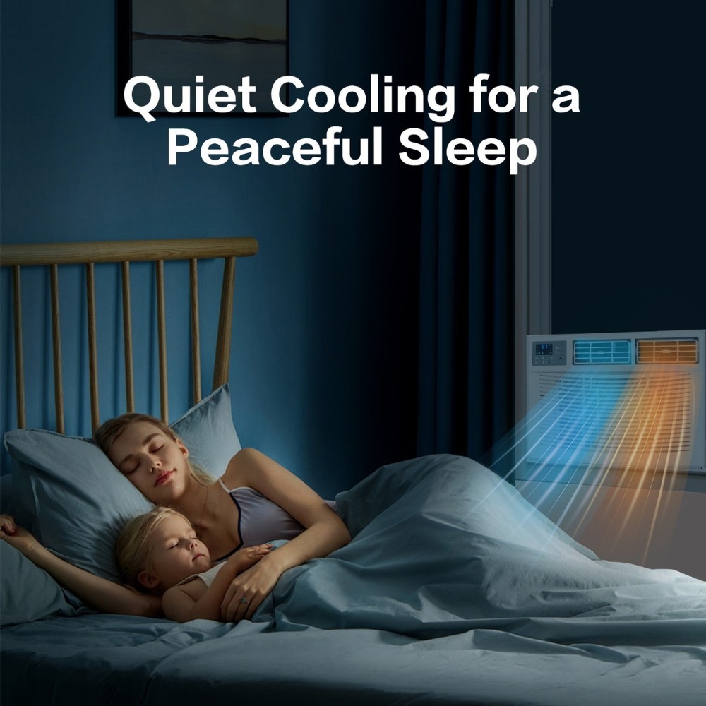 Wifi 12000 BTU Window Air Conditioner with Heat up to 550-Sq. Ft 230V AC Unit