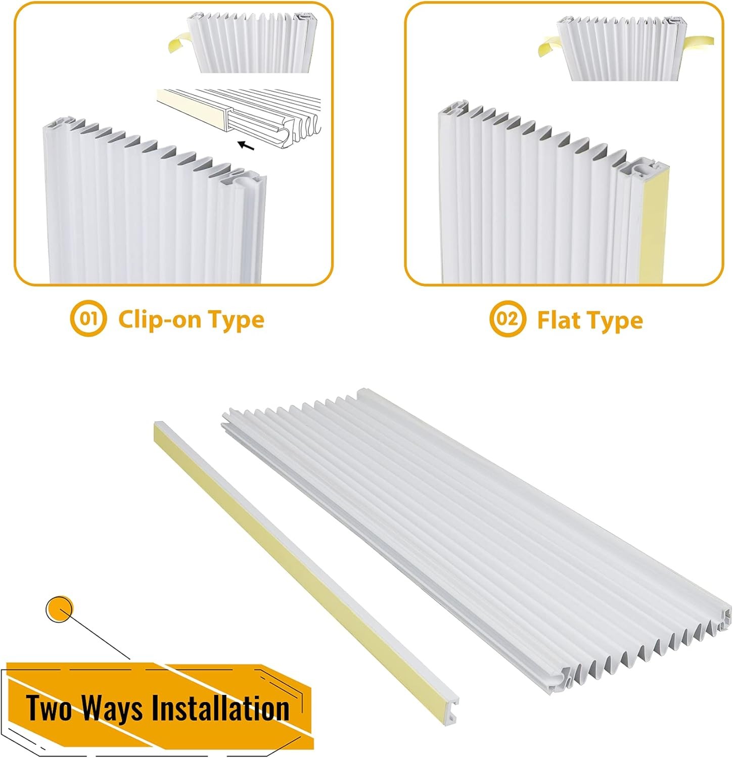 Window AC Insulating Side Panel Kit Fits for Window Air Conditioner Units