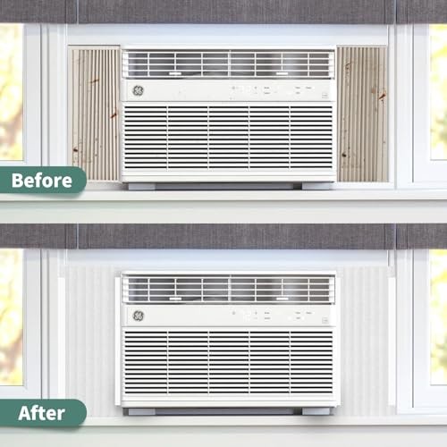 Window Air Conditioner,Side Insulated Foam Panel, Summer/Winter Heat and Draft
