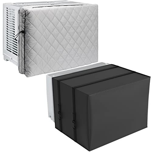 2 Pack Indoor Outdoor Window Air Conditioner Cover Adjustable Window AC Large