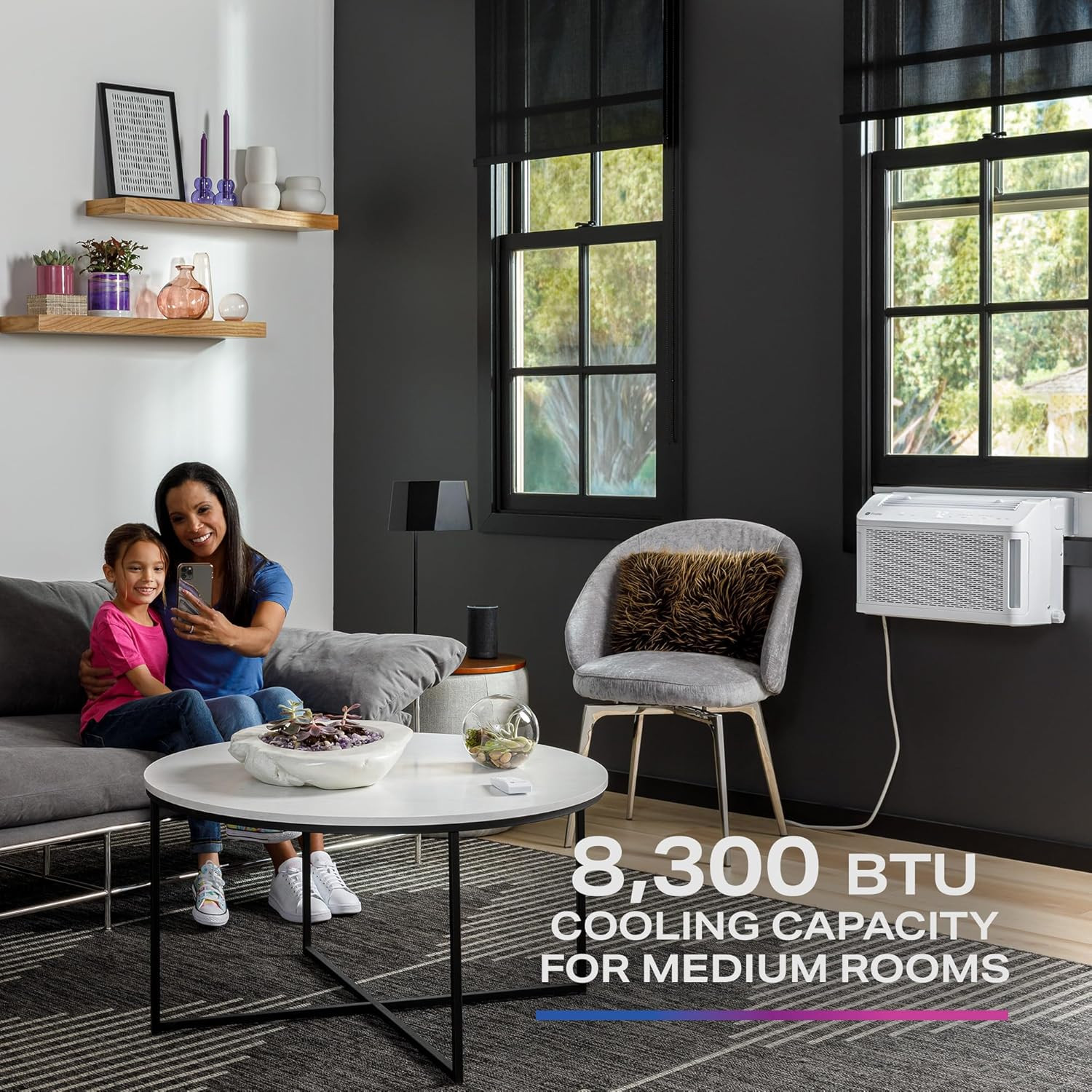 GE Profile Clearview Window Air Conditioner Unit, ,300 BTU, Energy Efficient Coo