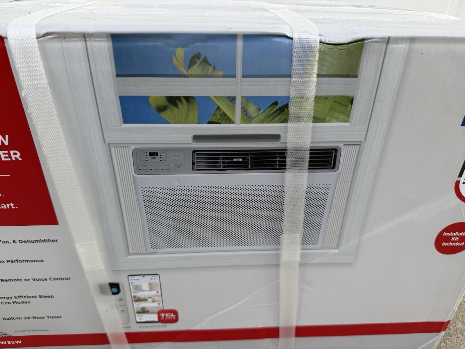 TCL H10W35W 10000 BTU Smart Window Air Conditioner with Remote 450 Sq. Ft. NEW