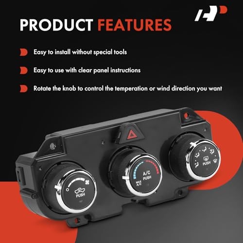 Heater Climate Control Panel Module Compatible with Ram Vehicles – 2016 2017