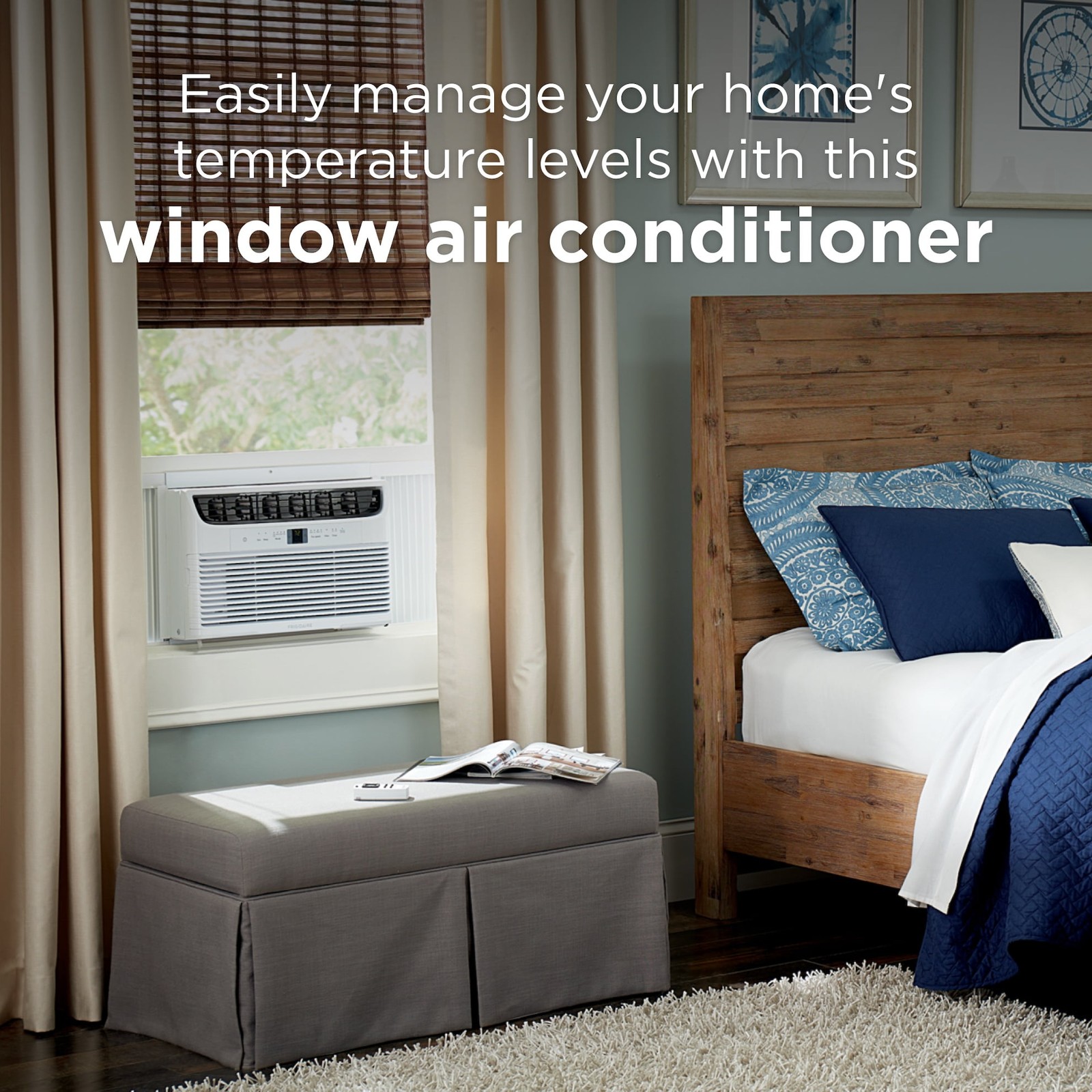 6,000 BTU Window Air Conditioner, 250 Sq. Ft., 3-Speeds White FHWC063TC1