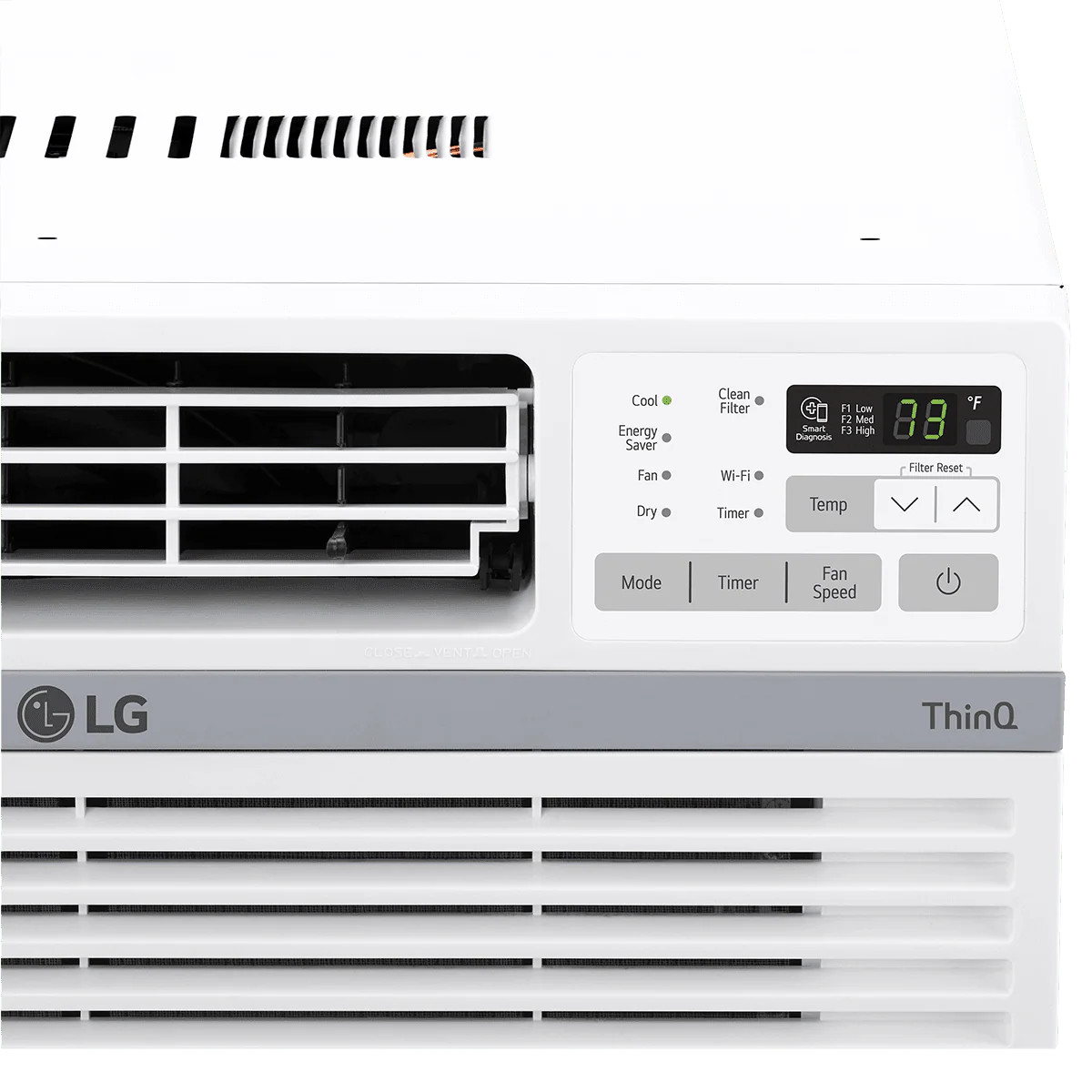 LG 18,000 BTU Smart Wi-Fi Enabled Window AC (LW1821ERSM)