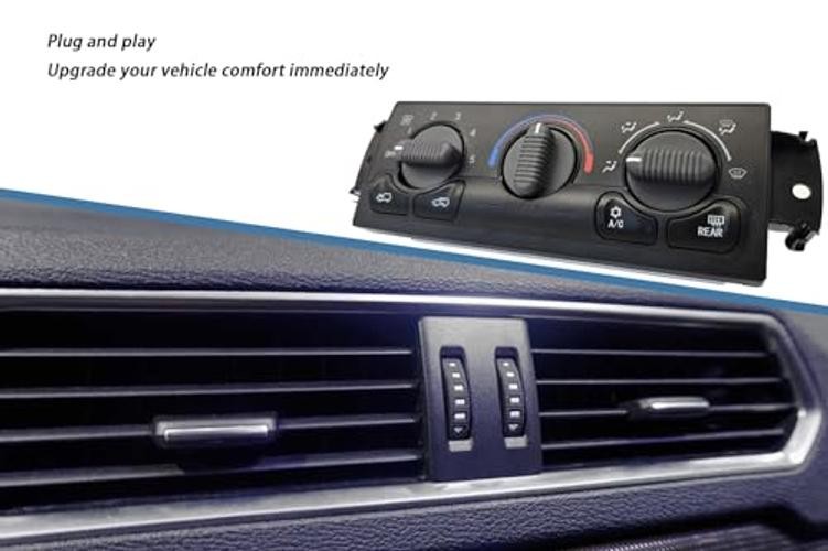 Front A/C Heater Climate Control Module Panel with Rear Window Defogger 599-218