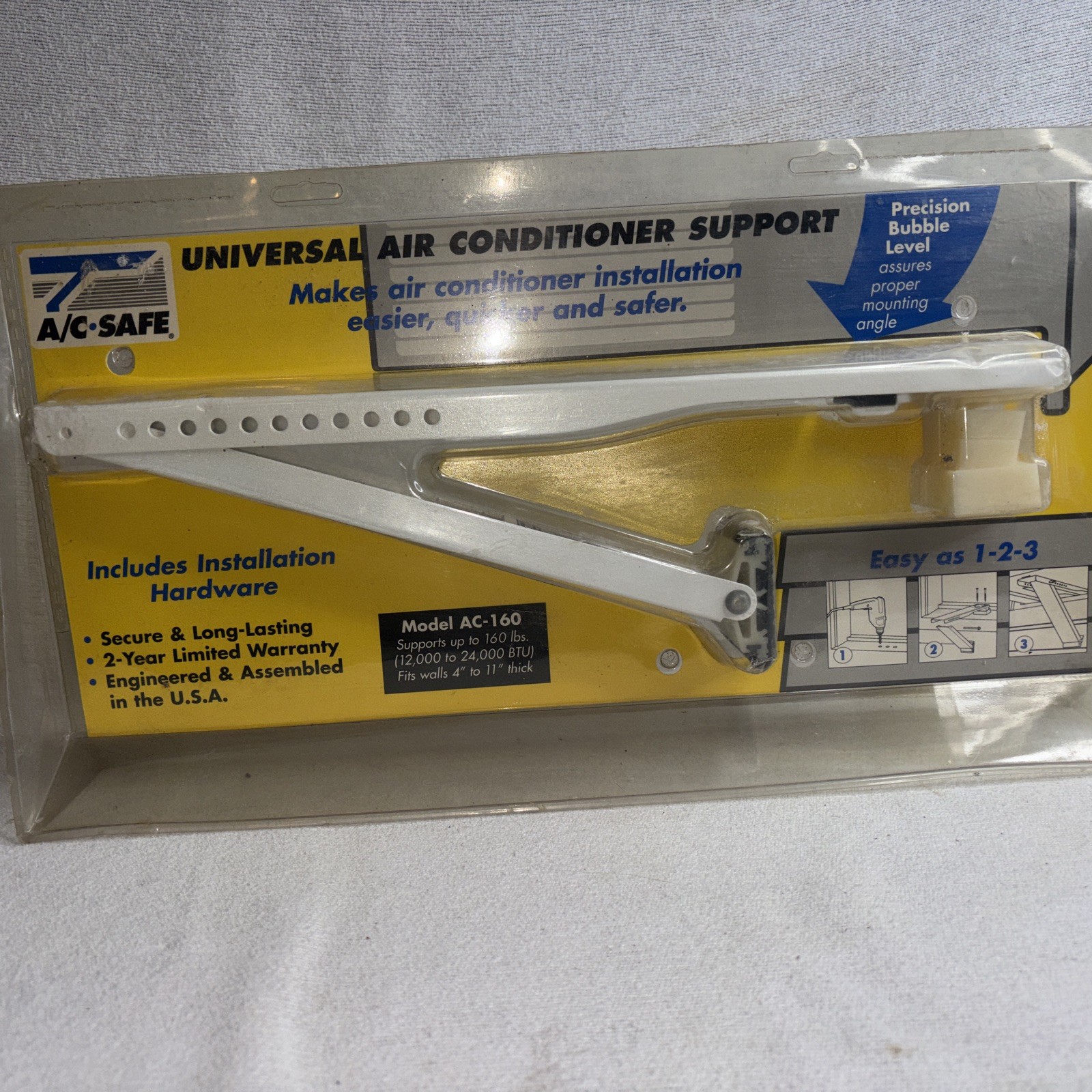 Heavy-Duty AC Brackets Air Conditioner Support Robust Stainless Steel- Up To 160