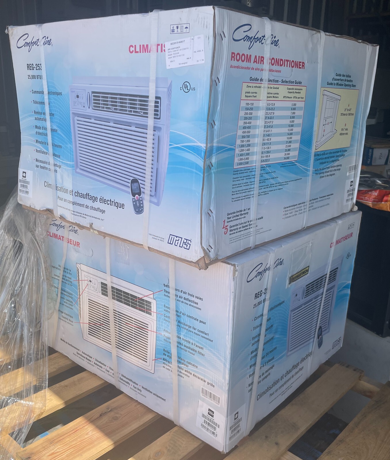 Comfort-Aire REG-253M Window Air Conditioner/Heat, 25,000 BTU, NEW! Pickup