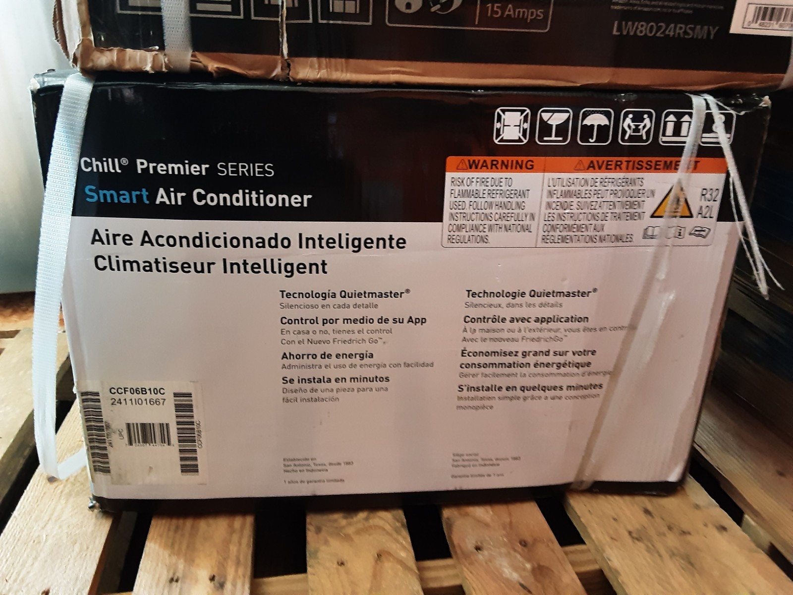 Friedrich CCF06B10C Chill Premier 6000 BTU Smart WiFi White Room Air Conditioner