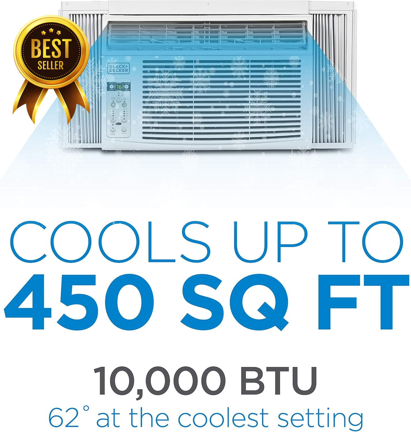 BLACK+DECKER 10000 BTU Window Air Conditioner AC Unit Remote BD10WT6