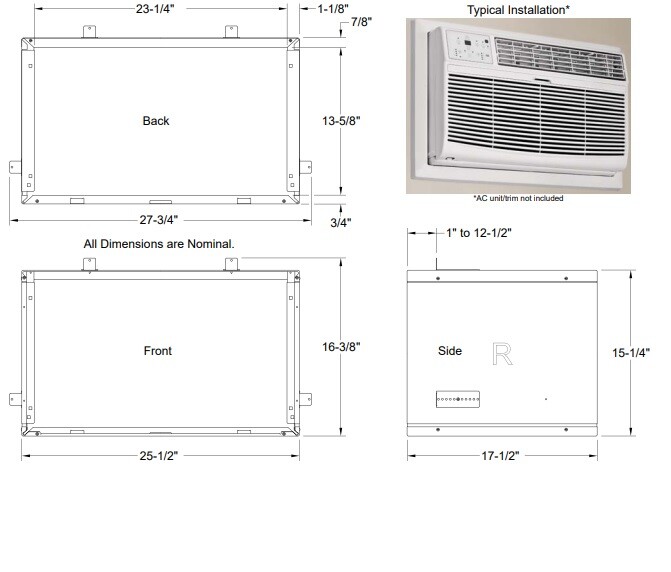 12K BTU 230/208-Volt Through the Wall Unit Air Conditioner Energy Star
