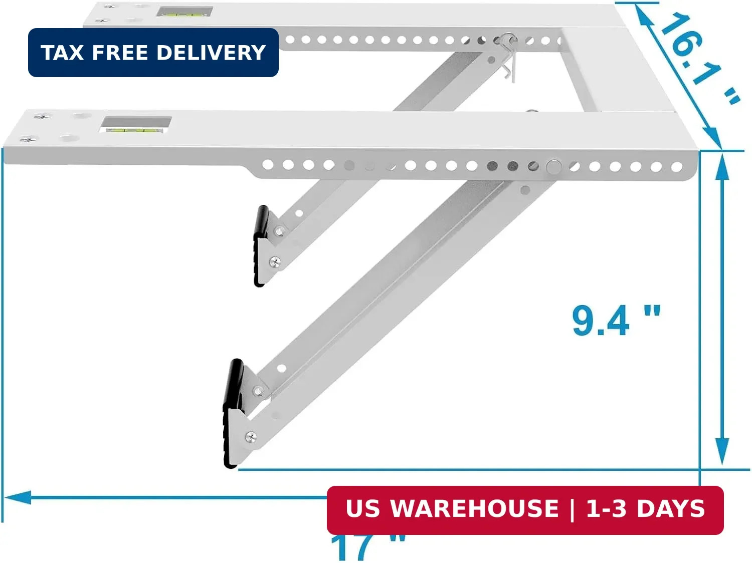 Air Conditioner Bracket Window AC Support Brackets – Heavy Duty with 2