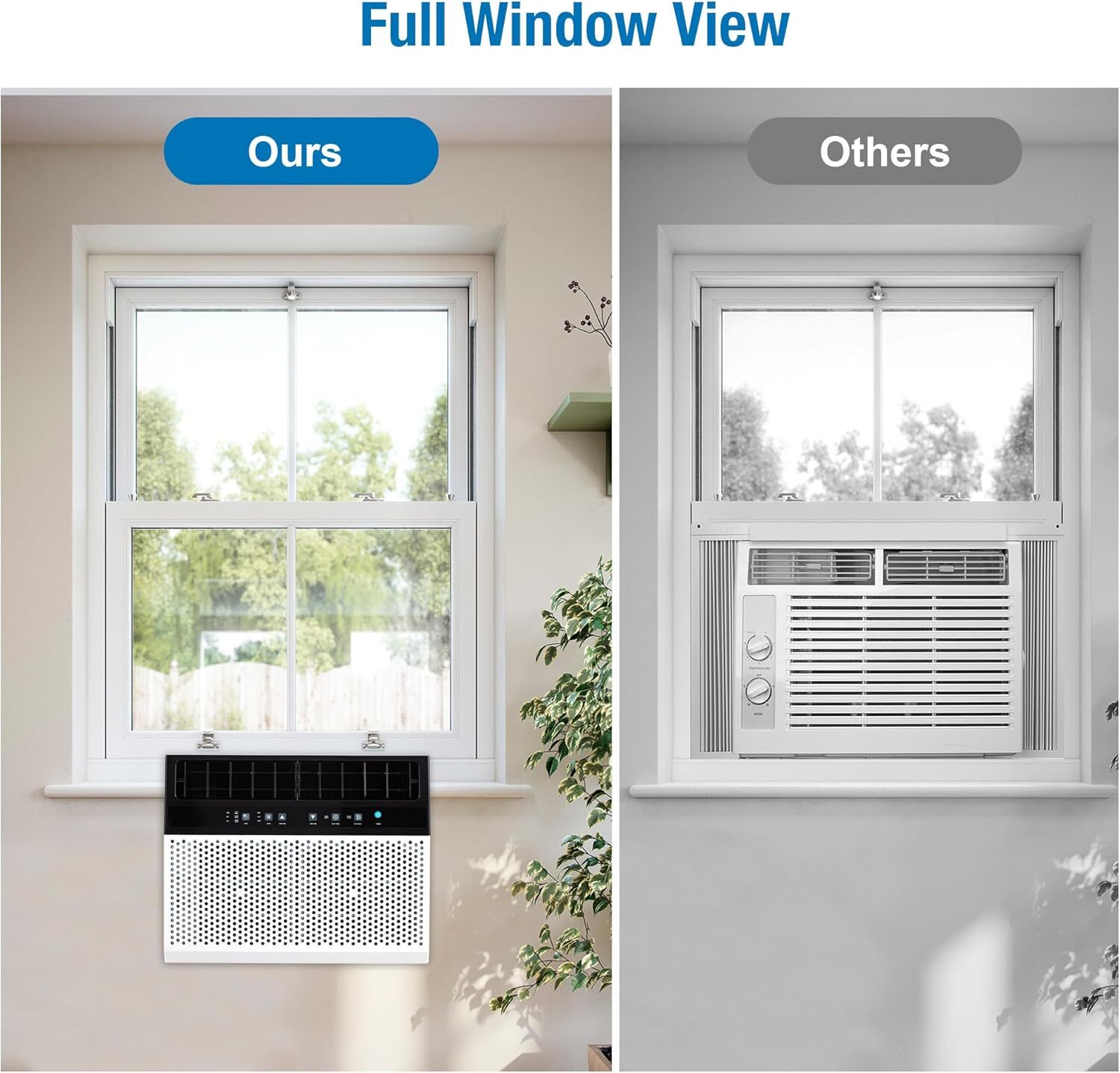12000 BTU ASHRAE Window Air Conditioner, Energy-Saving Window AC Unit 350 Sq. Ft