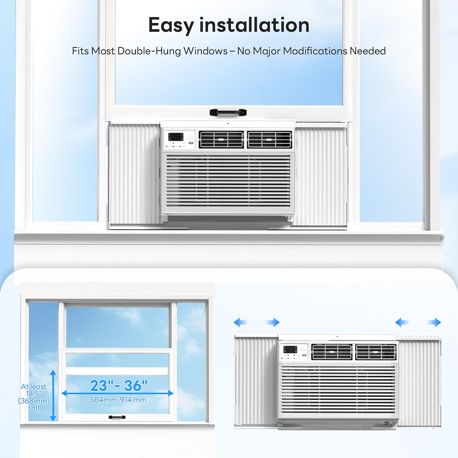 ZAFRO 10000 BTU Window Air Conditioner Unit Cools Up to 450 Sq.Ft.,Window AC …
