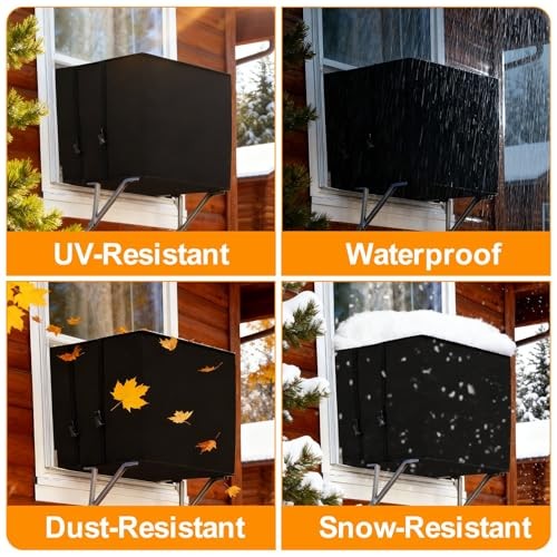 Demao Window Air Conditioner Covers for Outside,Winter 1 Count (Pack of 1)