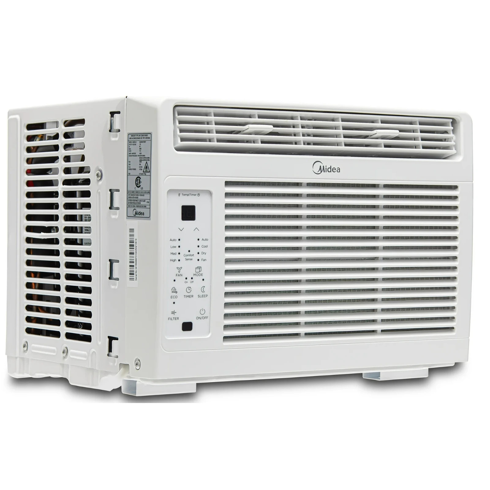 Midea 5,000 BTU Window Air Conditioner, Remote, Programmable Timer, White