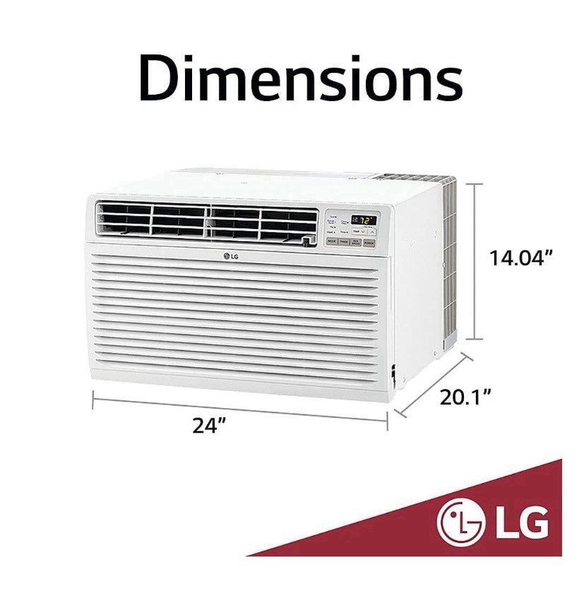 LG Through-The-Wall Room Air Conditioner LT1236CER 11,800 BTU 230-Volt R32