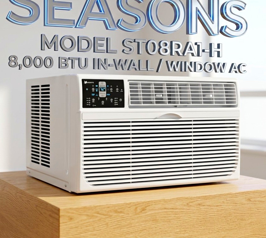 Seasons In-Wall/Window AC & HEAT ST08RA1-H 8,000 BTU.