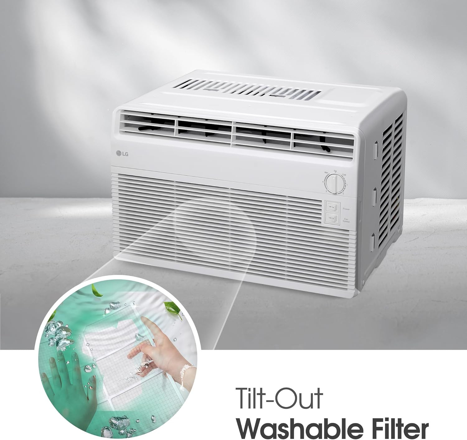 LG 5000 BTU Window Air Conditioner [2024 New] Easy Mechanical Control Ultra-Quie