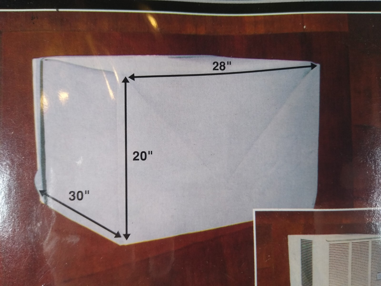 New – Grey 28″L x 30″W x 20″H Big Top Air Conditioner Cover #2438