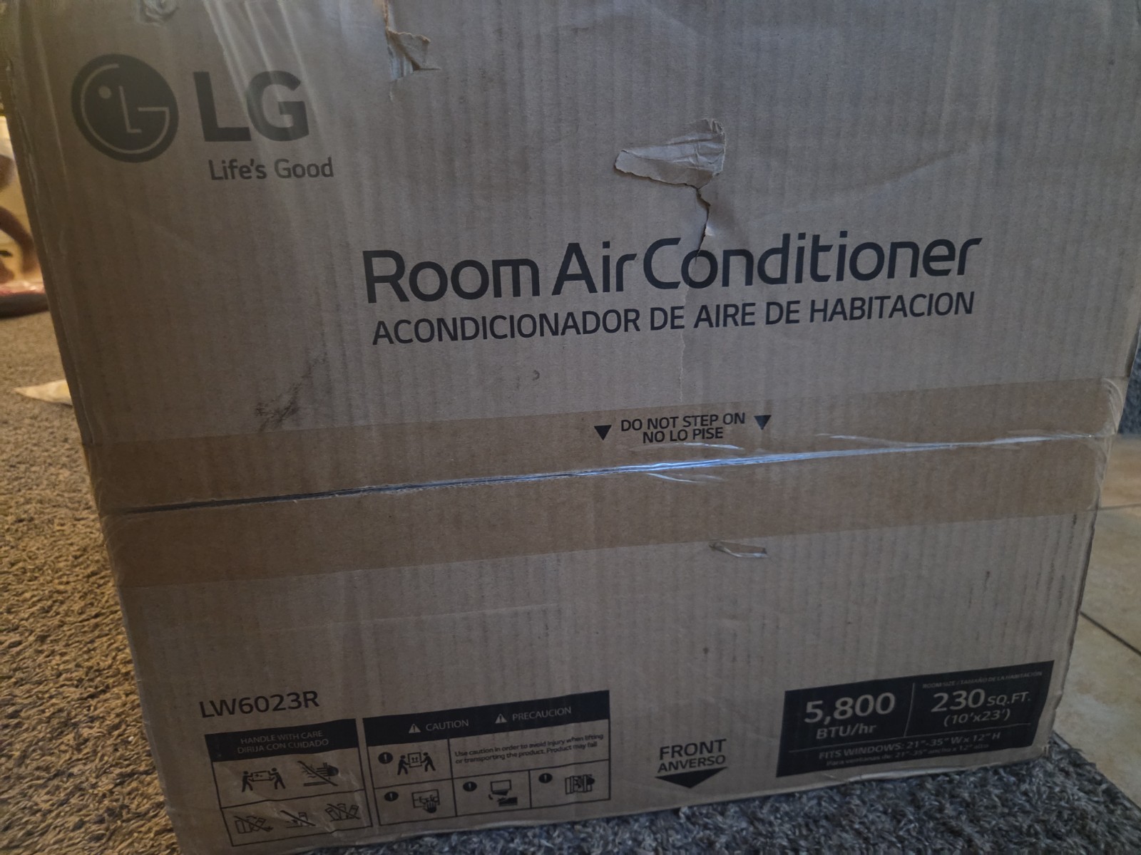LG 5800 BTU Window Air Conditioners [2023 New] Remote Control Ultra-Quiet Compac