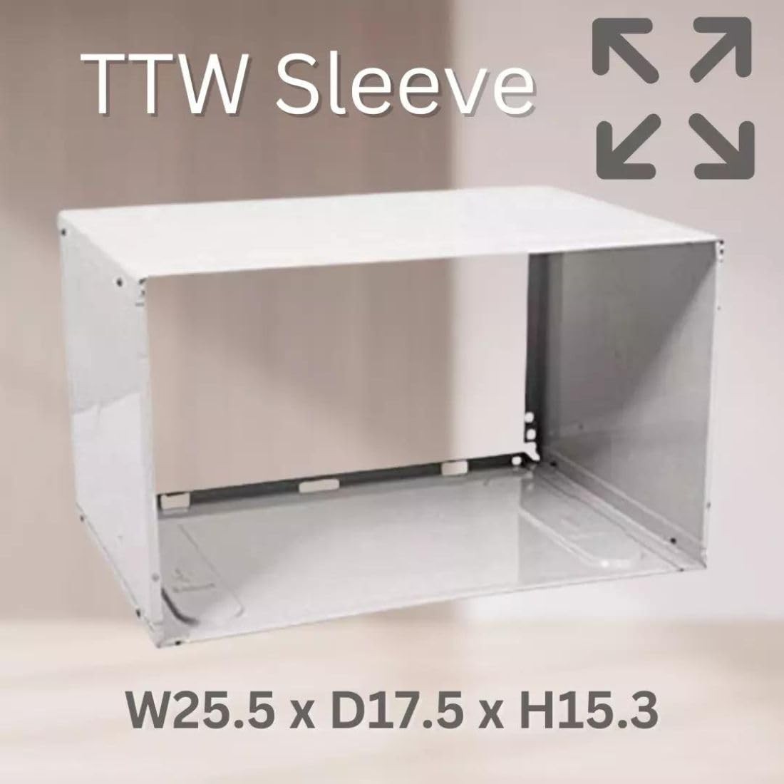 Universal Through-the-Wall Air Conditioner Wall Sleeve 26-in. Heavy Duty Metal
