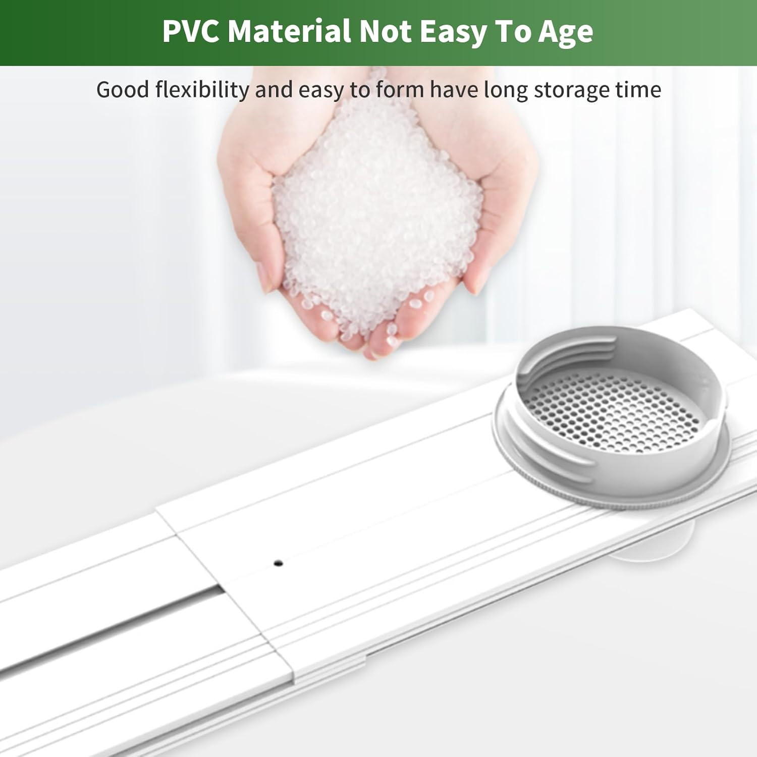 Upgrade Portable Air Conditioner Sliding Door Vent Kit with 4-In-1 Coupler Filte