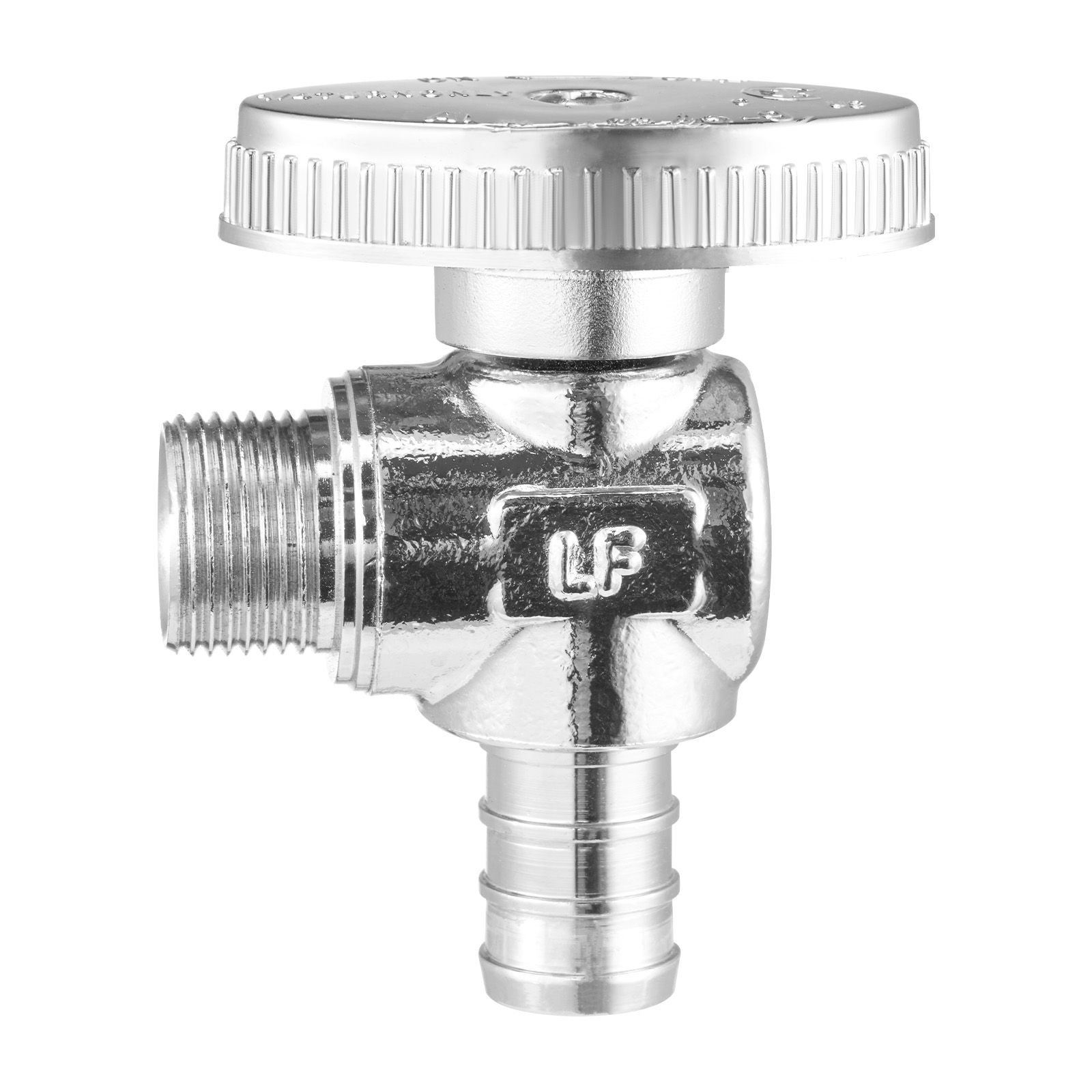 10 Pack Angle Stop Valve, Water Shut Off Valve 1/ 2″ PEX x 3/ 8″ OD Compression