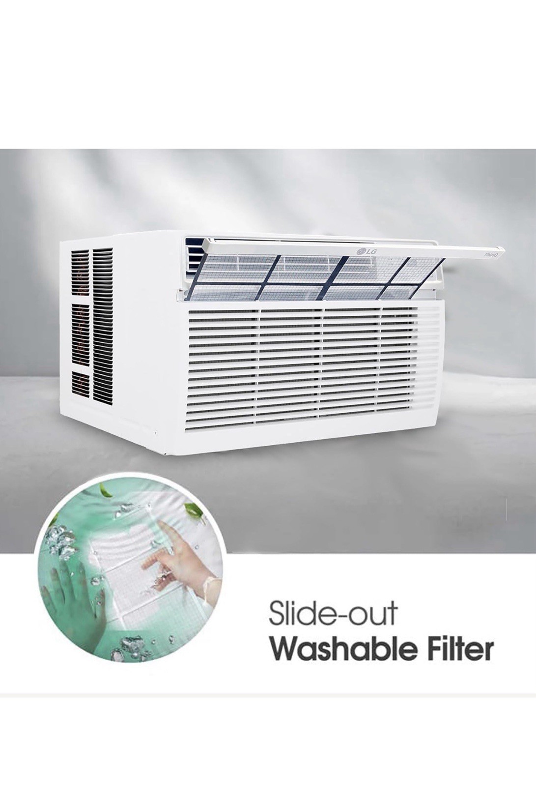 LG 18,000 BTU Smart Window AirConditioner, 230/208V, Cools Room up to 1000 Sq Ft