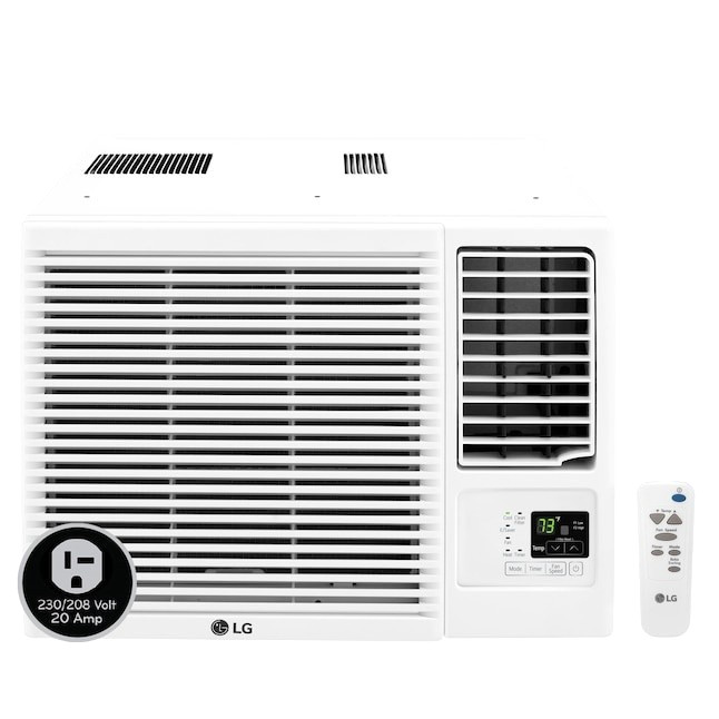 LG 12,000-BTU 230V Window Air Conditioner w/ Heater & Remote for Large Rooms