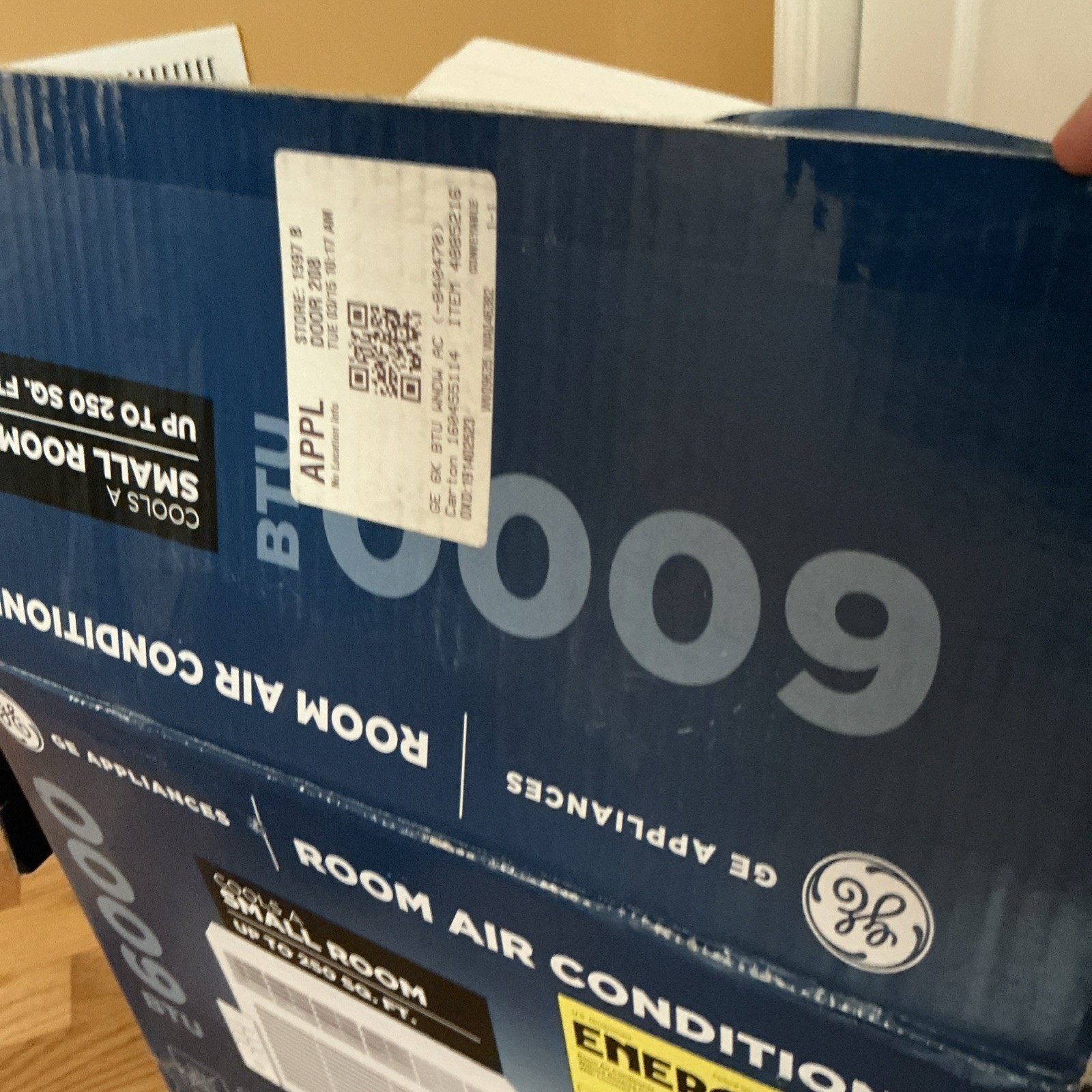 GE AHQ06LYC 6000 BTU 250 sq ft Electronic Window Air Conditioner – White