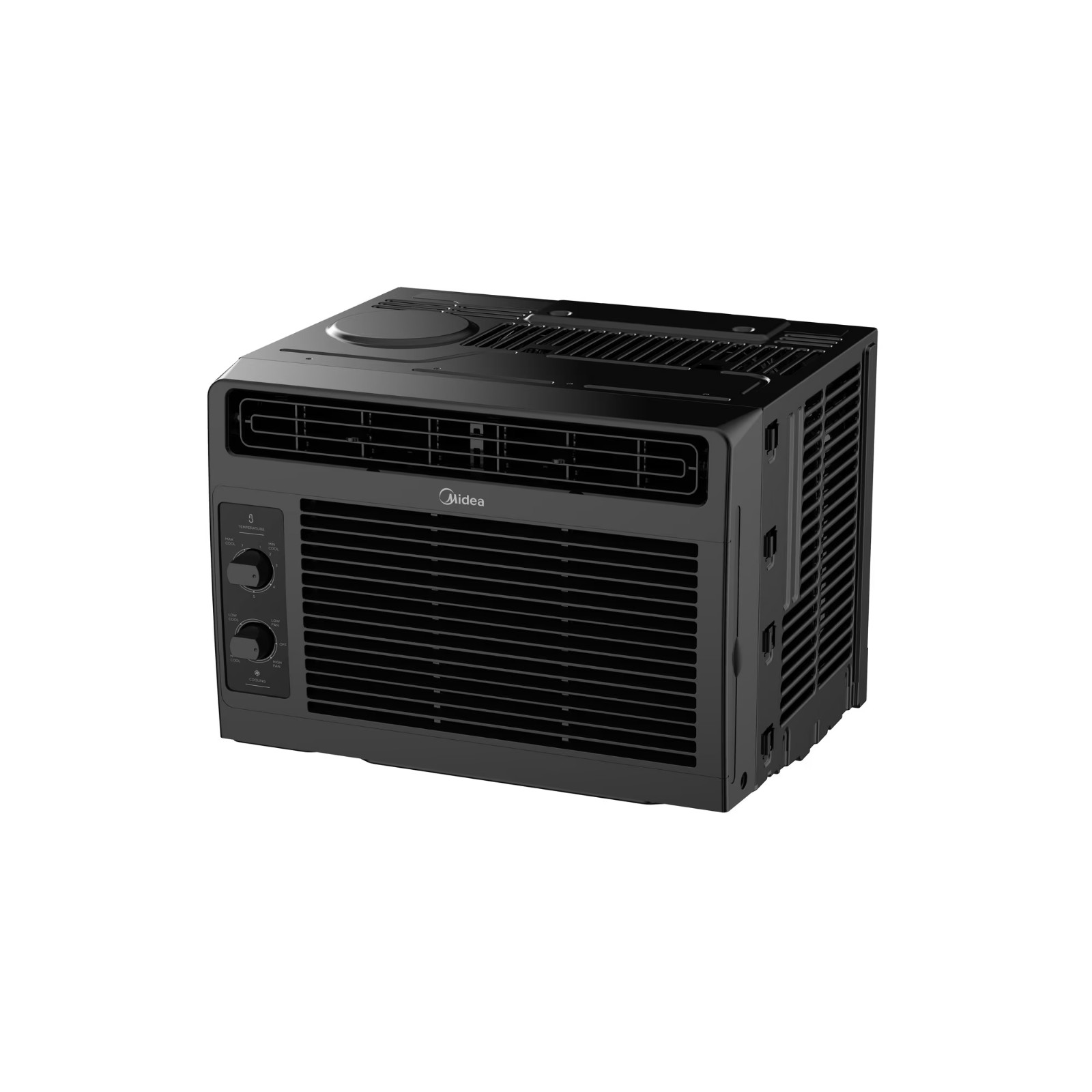 US Midea 5,000 BTU Mechanical Window Air Conditioner, 150 Sq Ft, Black