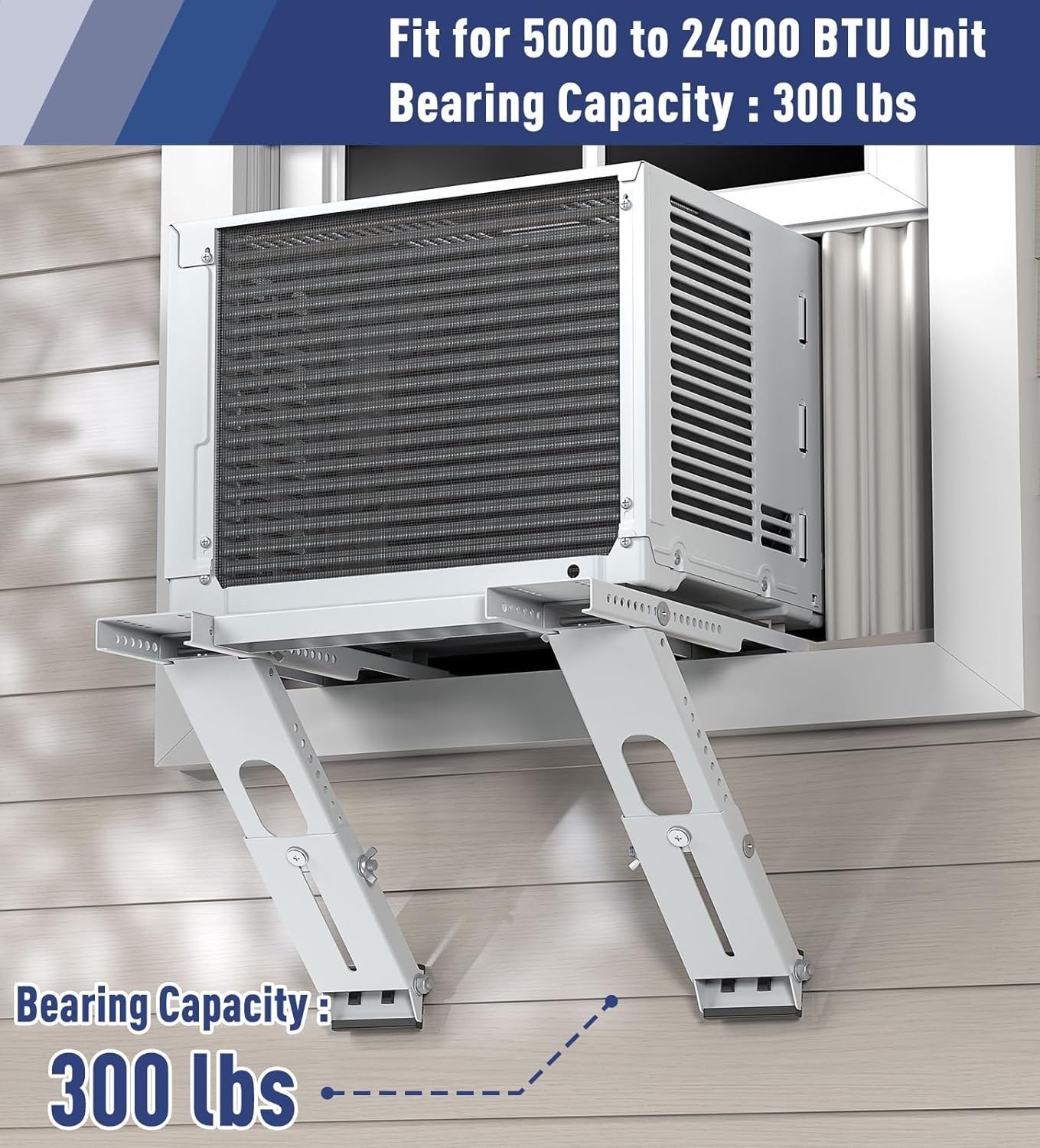 Sturdy Window AC Support Bracket – Adjustable & Safe Pest Protection Included