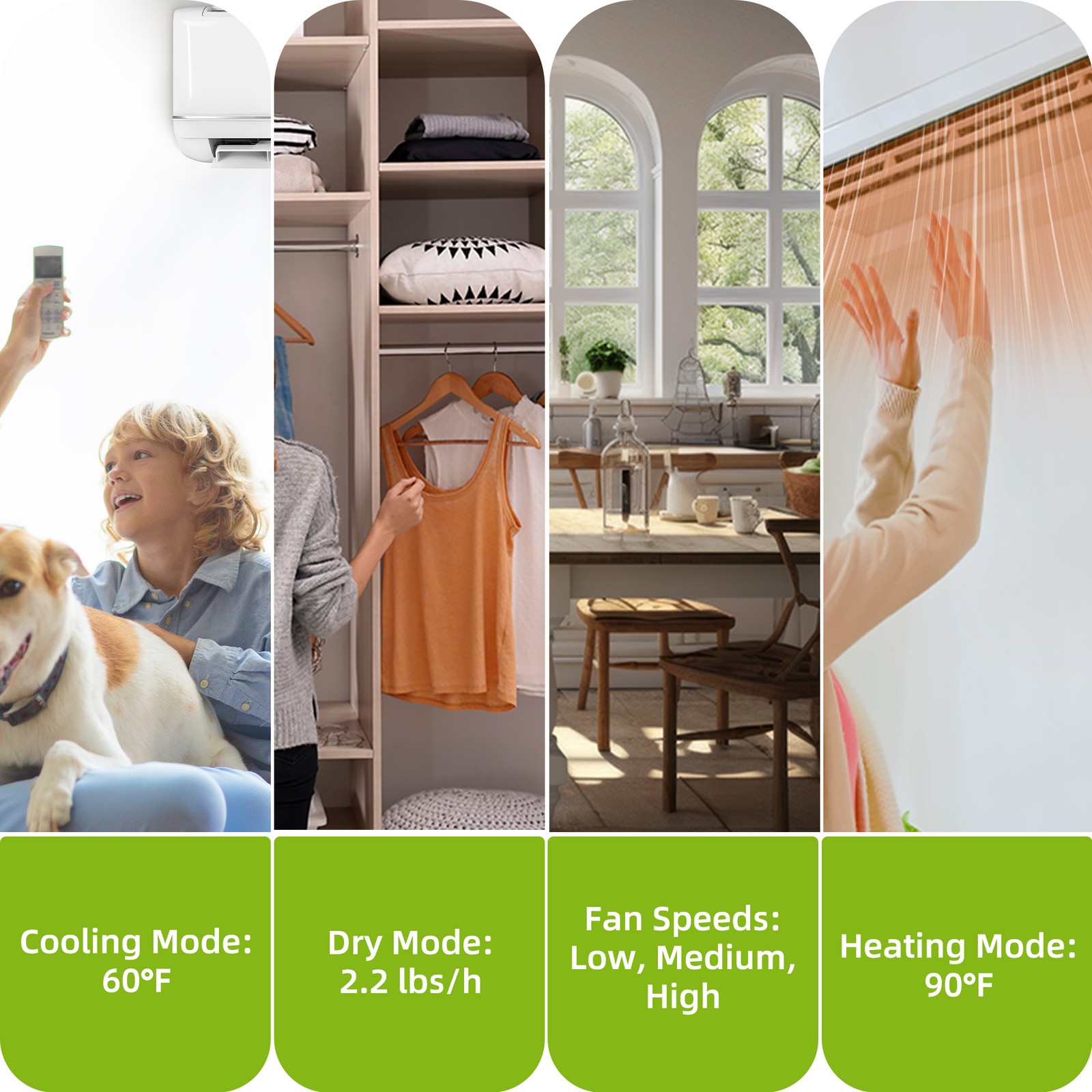 Oaurkea 12k BTU Mini Split Air Conditioner Heat Pump System 21 SEER 220V Wifi