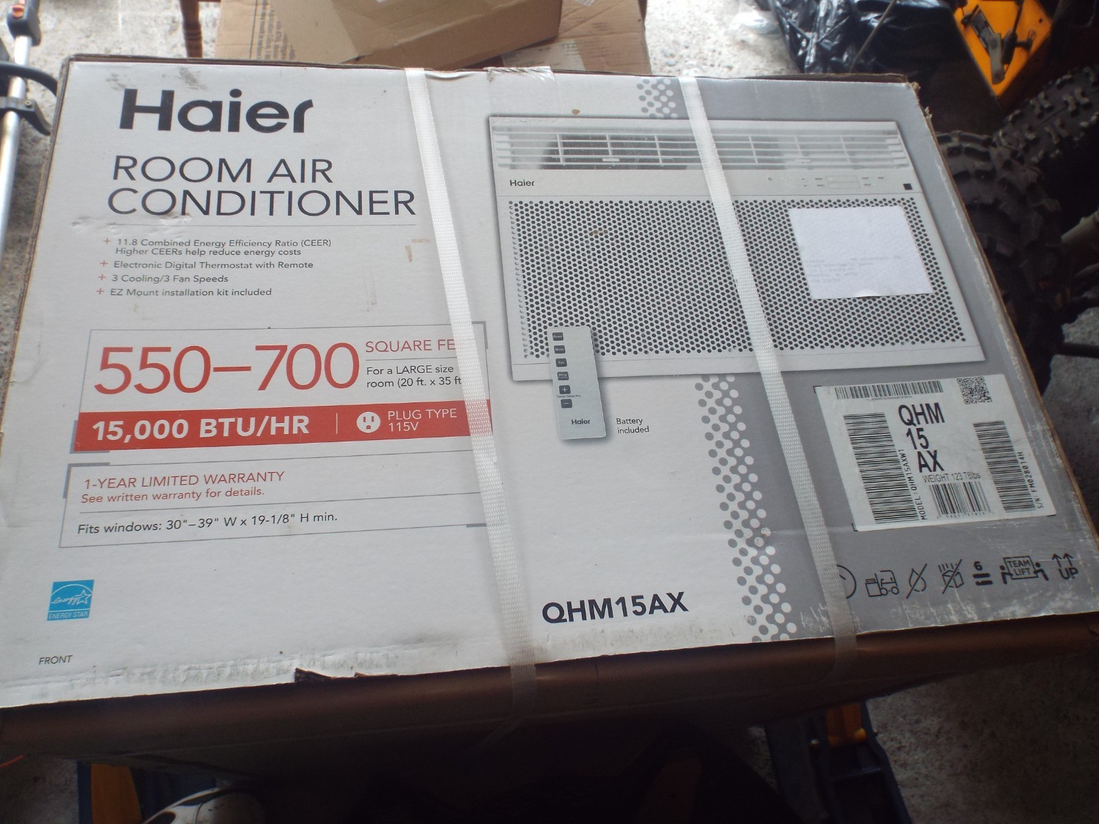 HAIER 15,000 BTU Window Air Conditioner WITH Remote Control 115 VOLT NEW SEALED