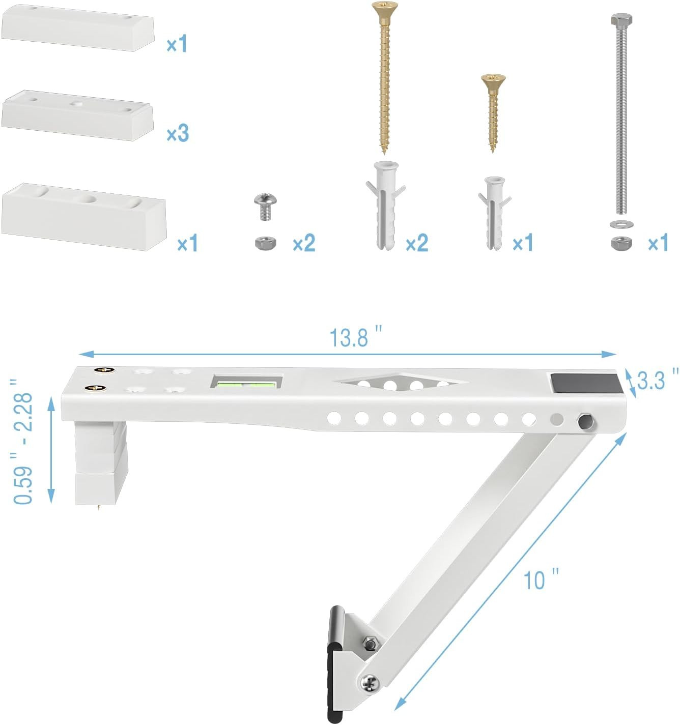 Window AC Bracket, Air Conditioner Support Bracket | up to 85 Lbs, Heavy Steel,