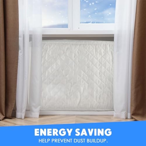 2 Pcs Window Air Inside 21 x 15 x 3.5 In, Outside 21 x 16 x 15 in White & Black