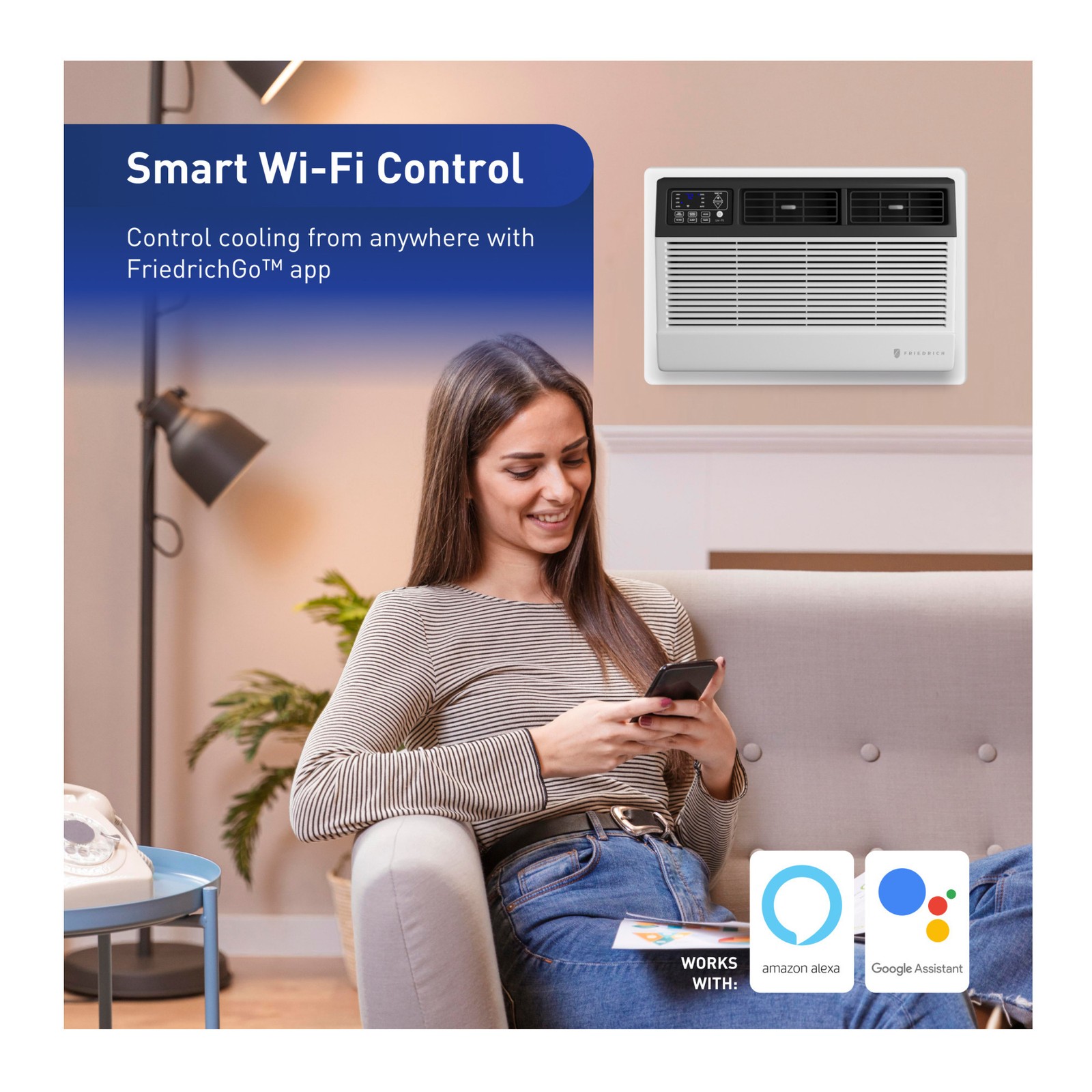 Friedrich Uni Fit Smart Thru The Wall Air Conditioner Cooling Heating