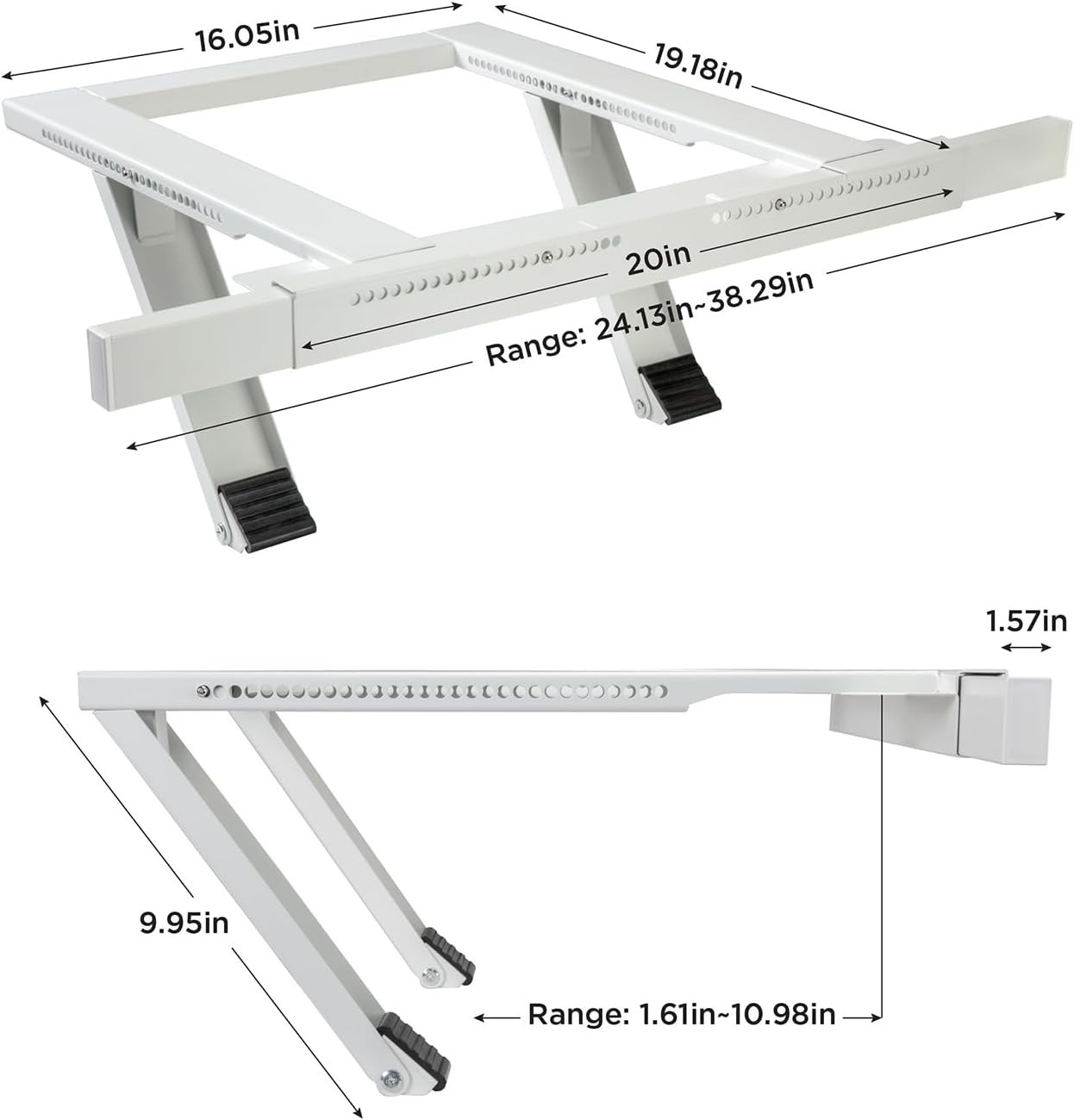 Air Conditioner Support Bracket, No Tools or Drilling Required – Easy to Inst…