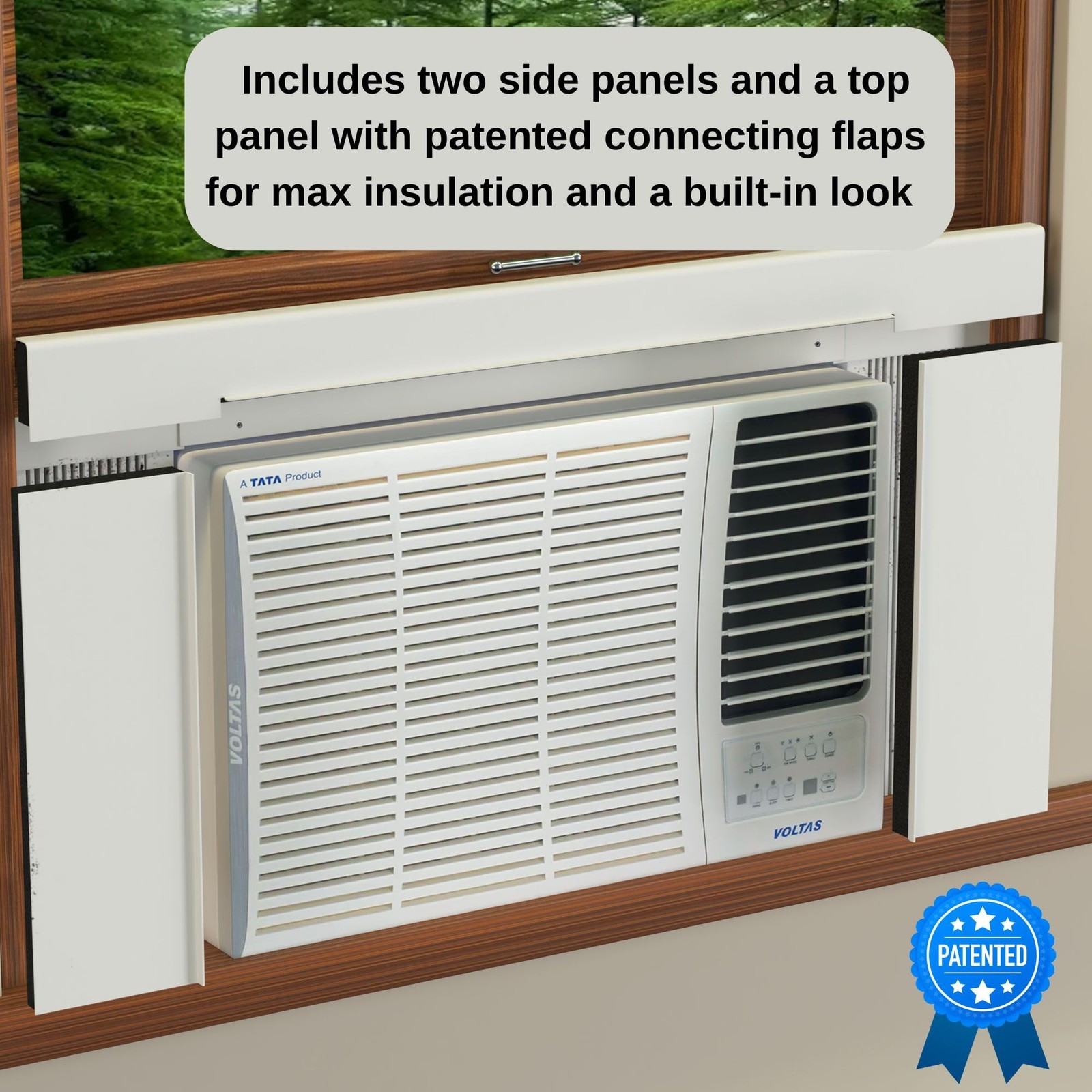 Surround Insulation Side Panels for Window AC Unit Fits 36″-40″ Wide Window